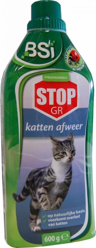 BSI - Stop Granuaat Kat - Katten verjagen - Afweer van katten - 600 g voor 60 m²