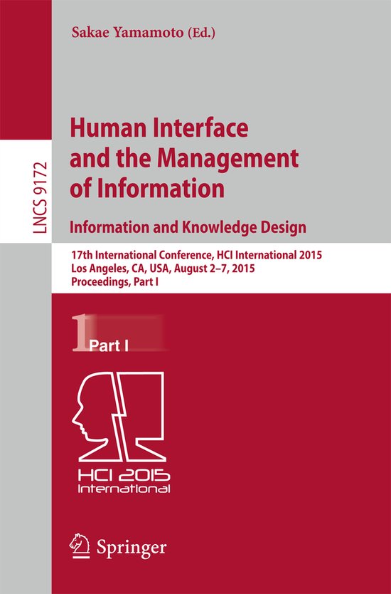 Human Interface and the Management of Information Informatio ... - cover
