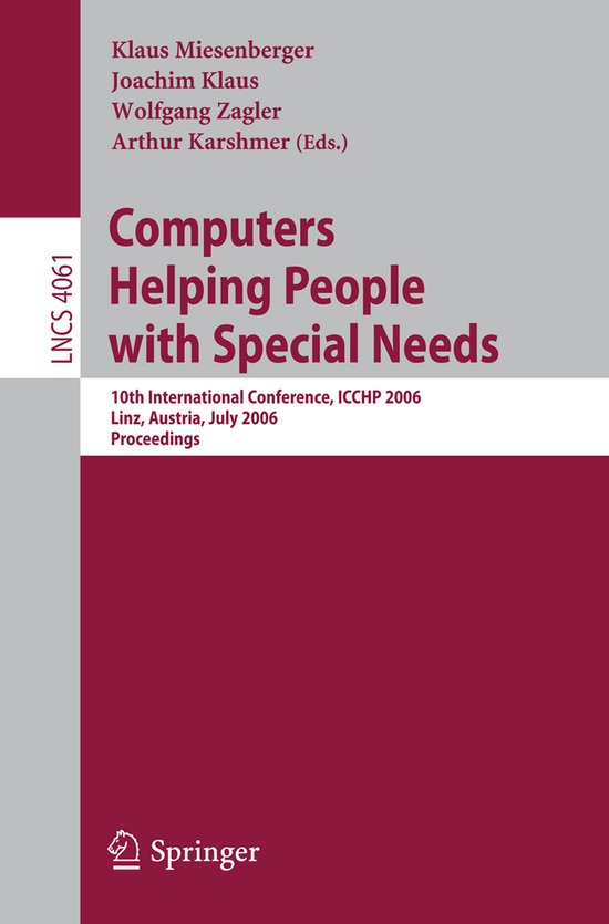 Computers Helping People with Special Needs - cover