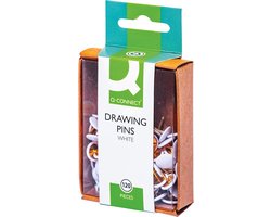 Q-CONNECT punaises, wit, doosje van 120 stuks