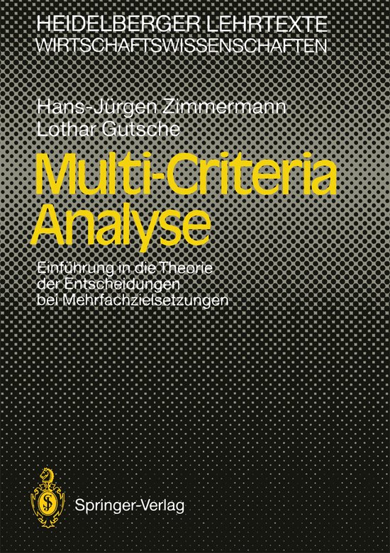 Multi-Criteria Analyse - cover