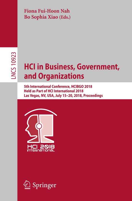 Lecture Notes in Computer Science10923- HCI in Business, Gov ... - cover