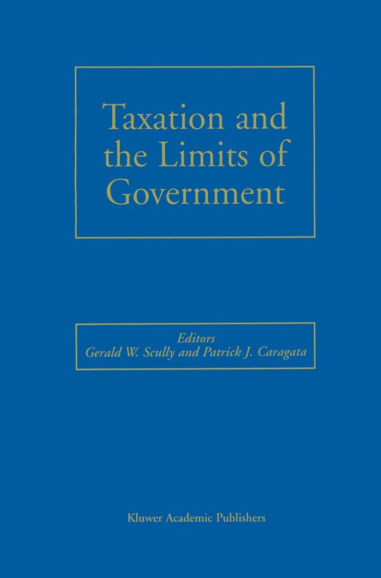 Taxation and the Limits of Government - cover
