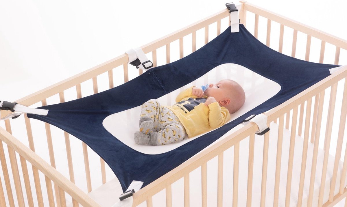 Baby hangmat - Zomer Hangmat voor Babybedje - Draagbaar uniseks hangbed met 6 verstelbare veiligheid - Babyschommel - kraamcadeaus - Eenvoudig op te zetten wieg - baby geschenksets