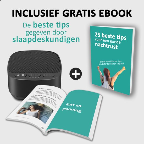 White Noise Machine voor Volwassenen en Baby - Witte ruis - Slaaphulp - 40 Rustgevende Geluiden