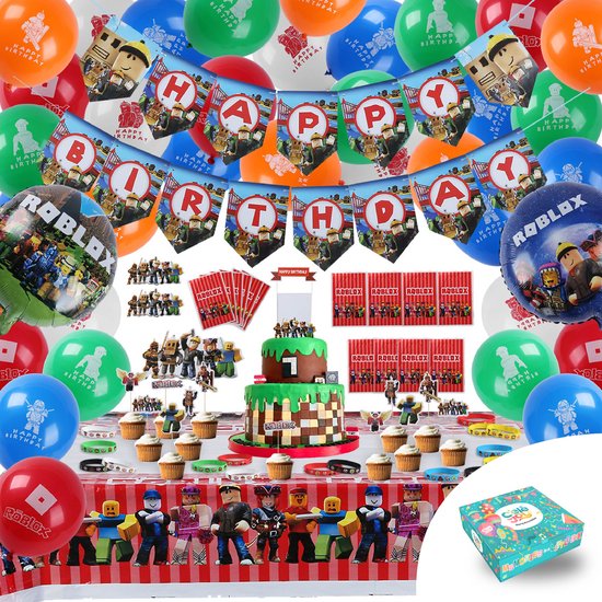 Roblox Balloons Party Pack - Ballon - Banderoles - Bracelets - Guirlande -  Choix de... | bol.com