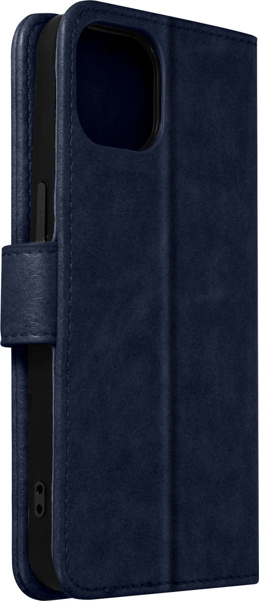 Avizar Foliohoes Geschikt voor iPhone 13 Pro Portemonnee en videohouder, Nachtblauw