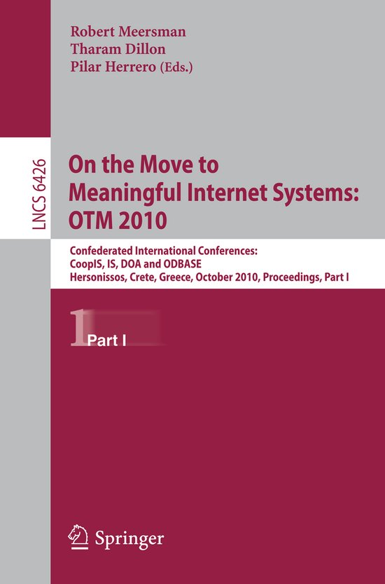On the Move to Meaningful Internet Systems OTM 2010 - cover