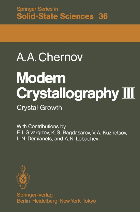 Modern Crystallography III - cover