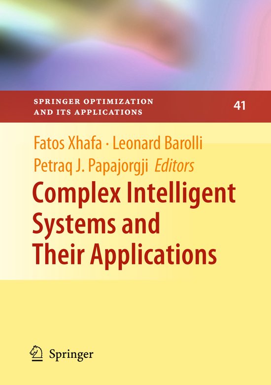 Complex Intelligent Systems and Their Applications - cover