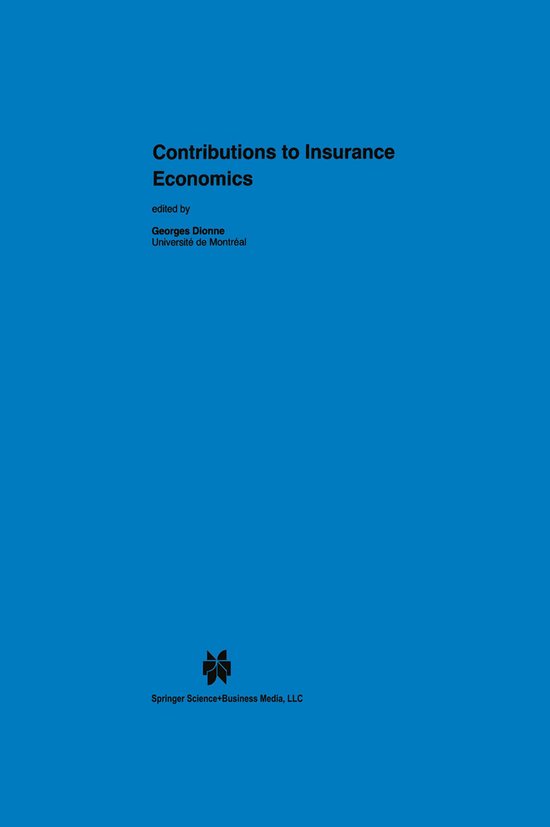 Huebner International Series on Risk, Insurance and Economic ... - cover