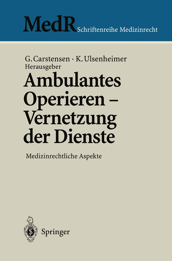 Ambulantes Operieren - Vernetzung der Dienste - cover