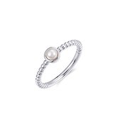 Gisser Jewels - Ring - Zilver - Synthetic Pearl - 5 mm