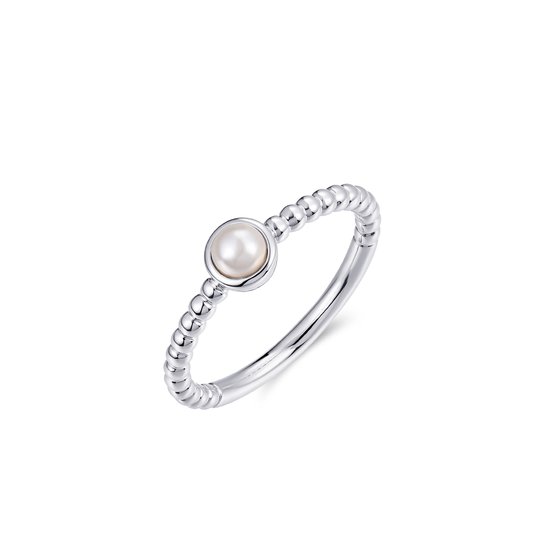 Gisser Jewels - Ring - Zilver - Synthetic Pearl - 5 mm