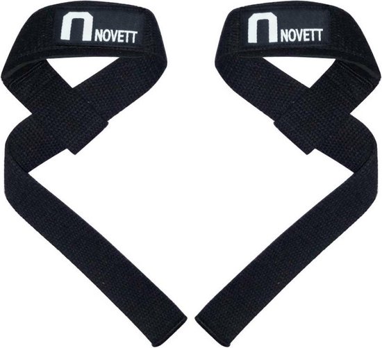 Graveren Nautisch aardolie Novett Lifting Straps Zwart – Krachttraining Accessoires – Powerlifting –  Fitness –... | bol.com