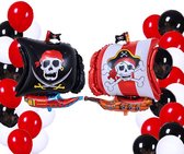 Décoration de pirate - 23 pièces - Ballon de pirate - Fournitures de fête de pirate