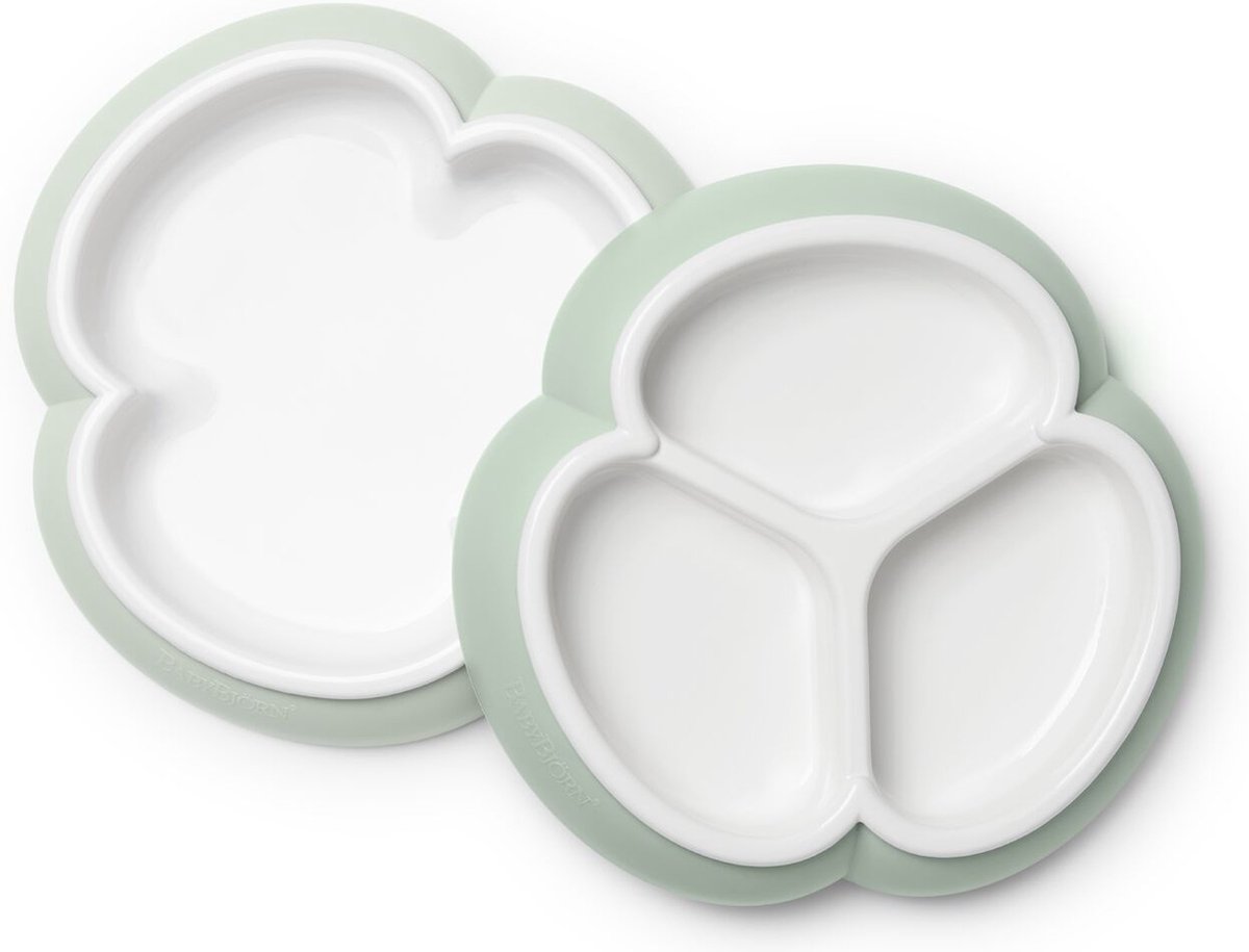 Goedkoopste BabyBjörn Babyborden - 2 sets - Pastelgroen