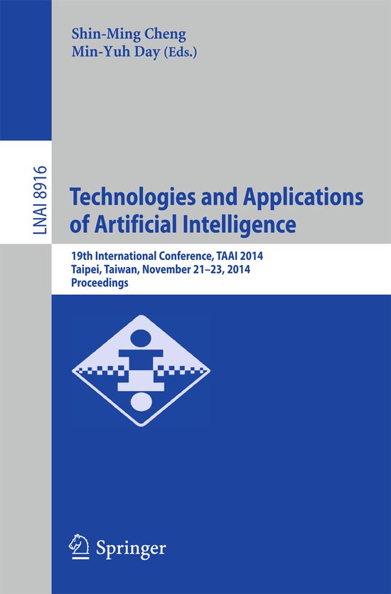 Technologies and Applications of Artificial Intelligence - cover