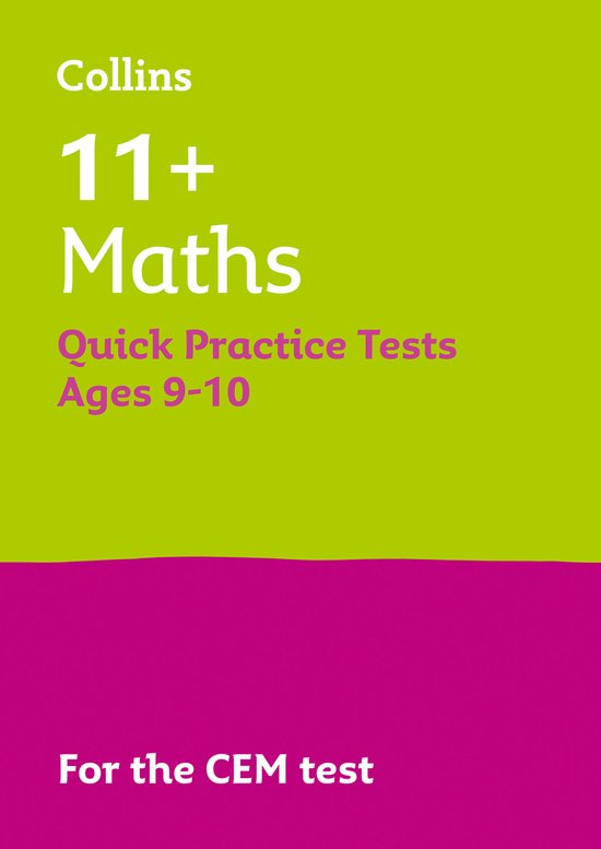 11+ Maths Quick Practice Tests Age 9-10 for the CEM Tests - cover