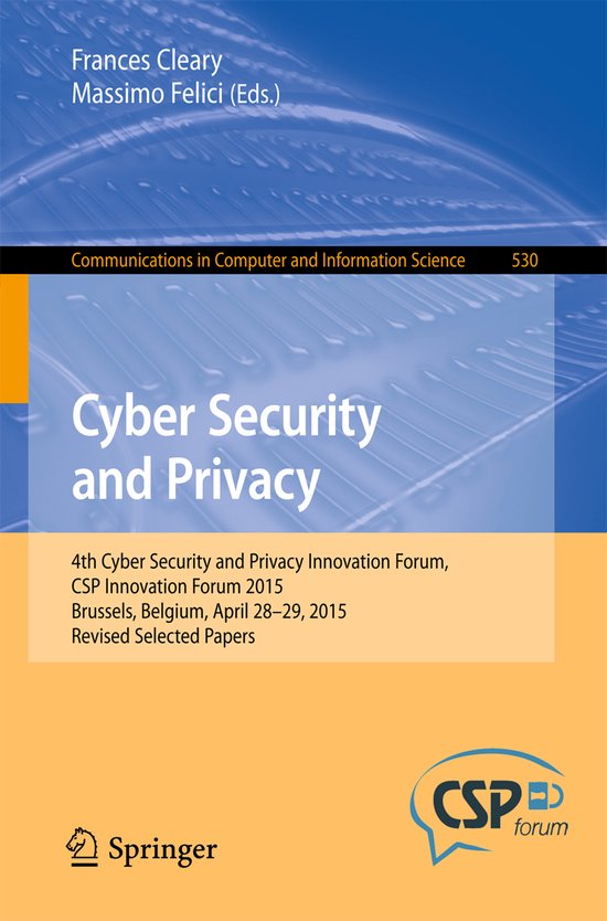 Cyber Security and Privacy - cover