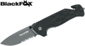Black Fox Rescue Knife Black G10
