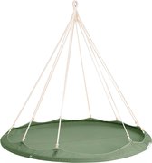 TiiPii - Hangend bed 1.5 mtr. met net incl reistas - 180 cm in diameter en 175 cm hoog - Olive green