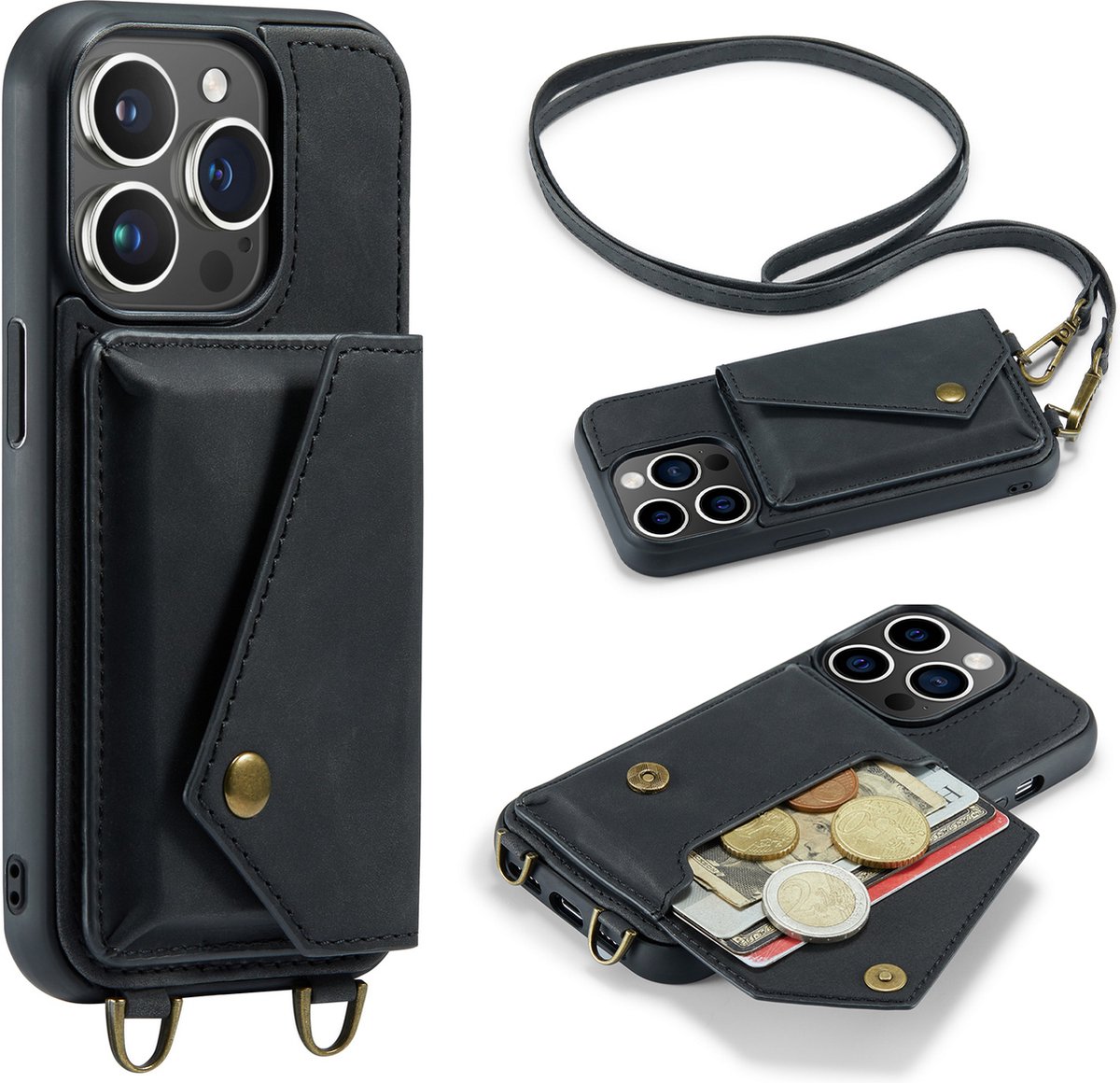 Iphone X Hoesje Leder ESONG Wallet Telefoonhoes Voor IPHONE 13