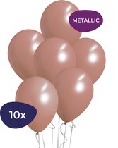 Rose Goud Ballonnen - 10 stuks - Metallic Ballonnen - Rose Goud Versiering
