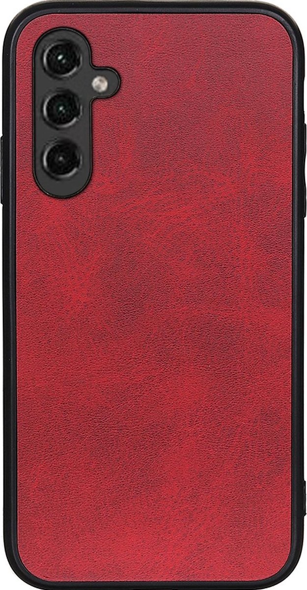 Mobigear Hoesje geschikt voor Samsung Galaxy A14 Telefoonhoesje Hardcase | Mobigear Excellent Backcover | Galaxy A14 Case | Back Cover - Rood