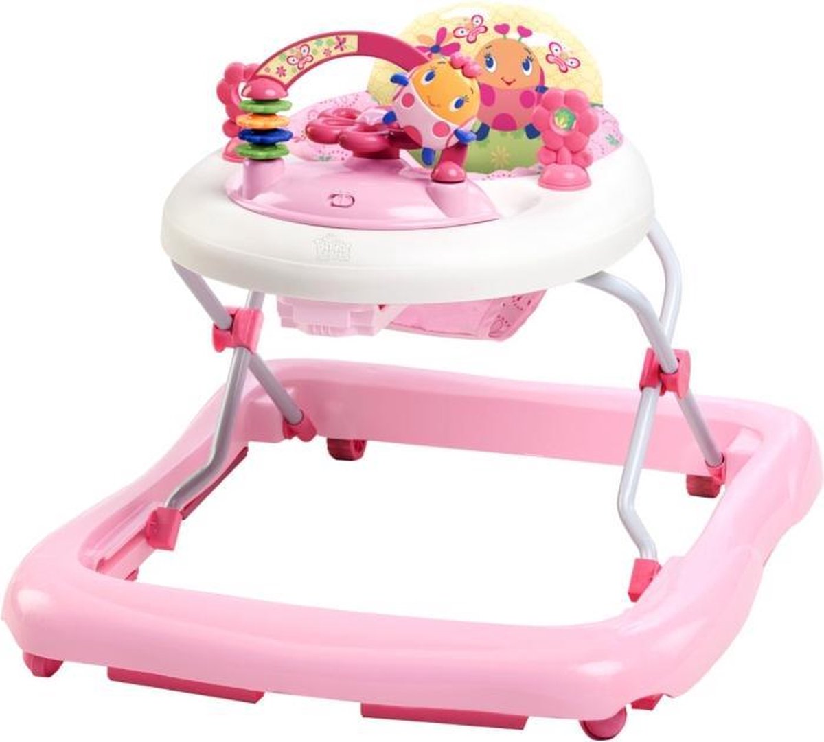 Babywalker roze Walk-A-Bout JuneBerry Delight Bright Starts loopstoel roos  | bol.com