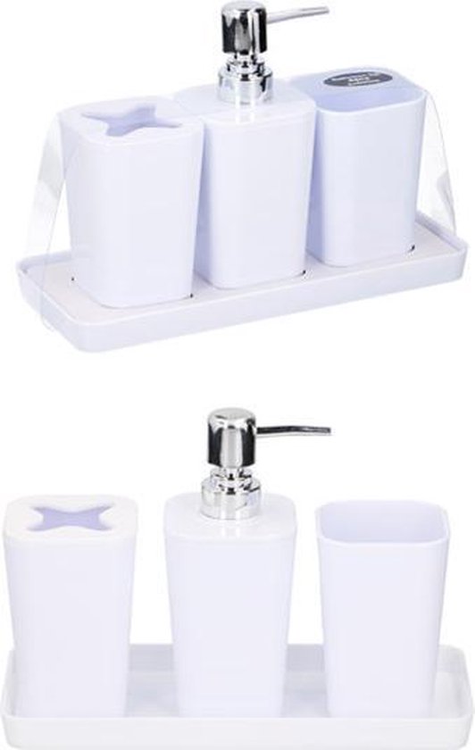 Badkamer accessoire set White