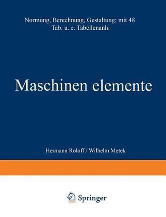 Maschinen elemente - cover