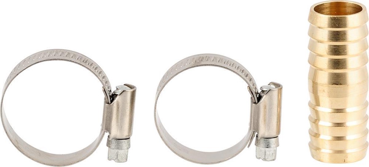 Scanpart afvoerslang verbindingsset - Metalen afvoerverbinder 19 x 19 mm - 2 slangklemmen 20 en 32 mm