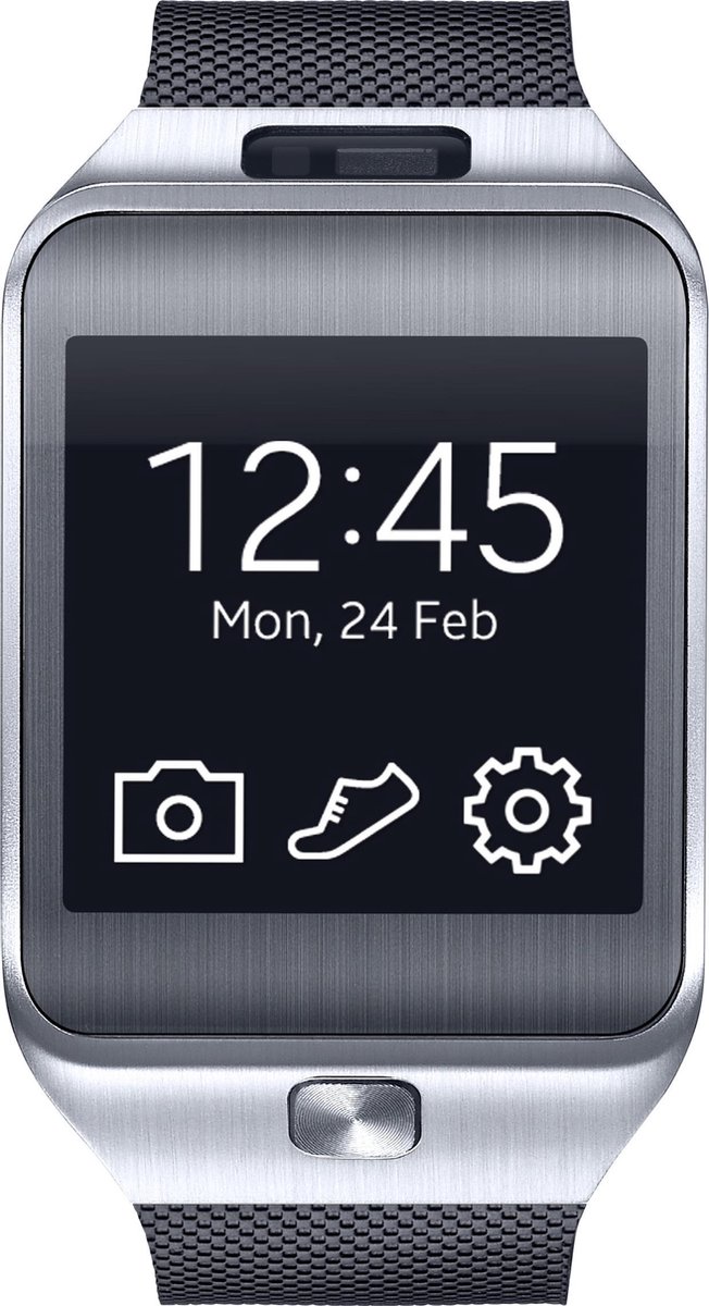 Samsung Galaxy Gear 2 smartwatch Zwart met siliconen band