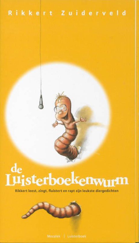 Cover van het boek 'De luisterboekenwurm' van Rikkert Zuiderveld
