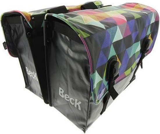 Beck Type Classic - Dubbele Fietstas - 46 l - Zwart/Multicolor | bol.com