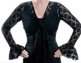 Spaanse bolero met kant - zwart - maat L