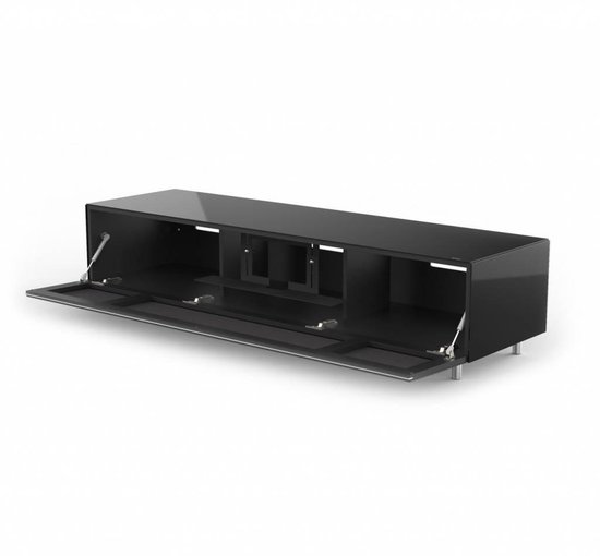 Spectral | Just-Racks | JRL1651S-BG |Soundbar tv-meubel in zwart glas | bol