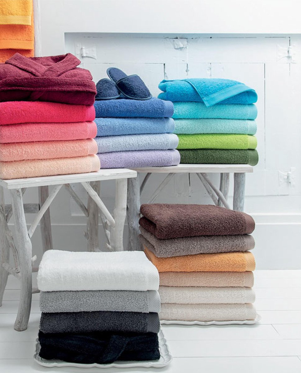 Badstof Badslippers met Zool Uni Pure Wit Maat 38 - 1 Paar