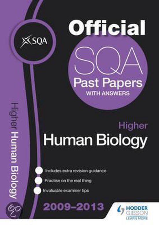 SQA Past Papers Higher Human Biology 9781471802911 SQA Boeken
