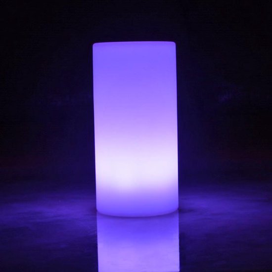LED Lamp Cilinder ambiance RGB Wit 16 kleuren 45 cm hoog oplaadbaar  waterdicht... | bol.com