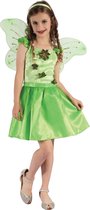 LUCIDA - Groene sprookjesfee kostuum voor meisjes - XS 92/104 (3-4 jaar)