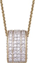 Orphelia Hanger + Ketting Pave In Lines Zirconium 70 Stones ZH-4518-Gold