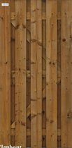 Tuindeur Timber vuren bruin geimpregneerd (90 x 180 cm) geschaafd schermdikte 4,7 cm