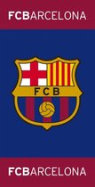 FC Barcelona Logo - Strandlaken - 75 x 150 cm - Blauw