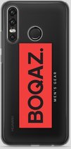 BOQAZ. Huawei P30 Lite hoesje - Labelized Collection - Red print BOQAZ