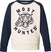 Most Hunted - kindersweater - tijger - navy/wit zwart - maat 98/104cm