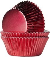 Boîtes à cupcakes House of Marie Foil Red - pk / 24