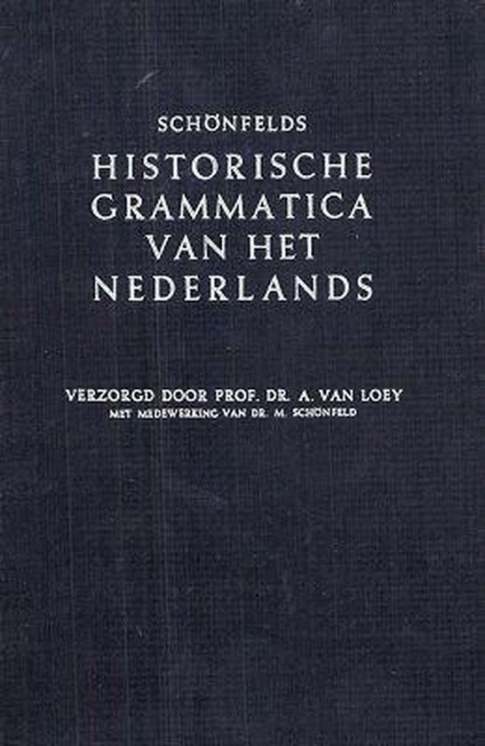 Historische grammatica Nederlands - cover
