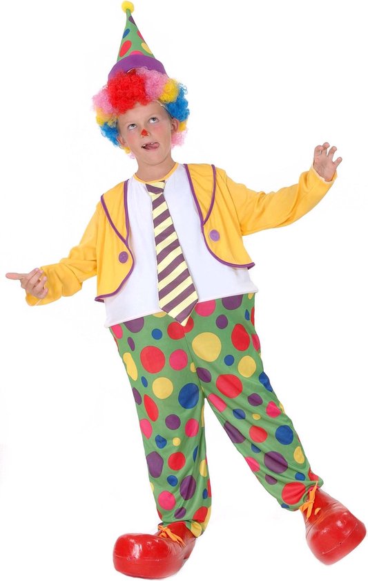 LUCIDA - Clown outfit voor jongens - S 110/122 (4-6 jaar)